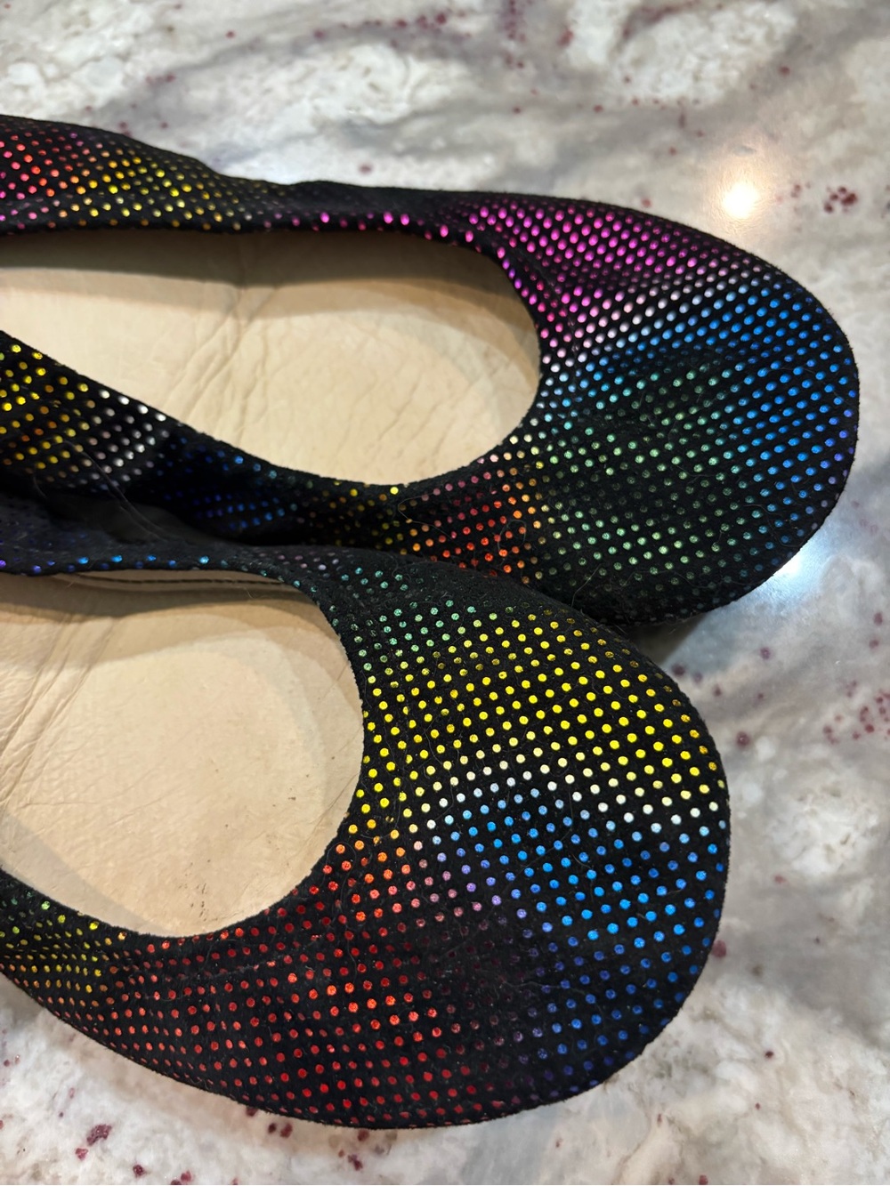 Rainbow dot The Storehouse flats- like new - size 8 - Picture 3 of 4